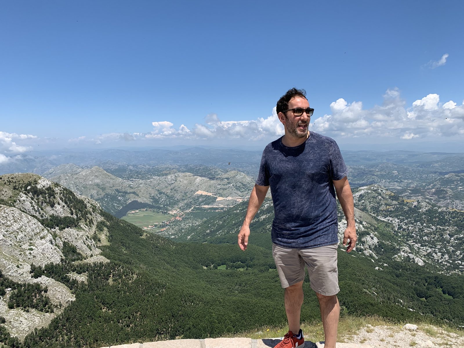 Joe Bernik atop Mount Lovćen, Montenegro