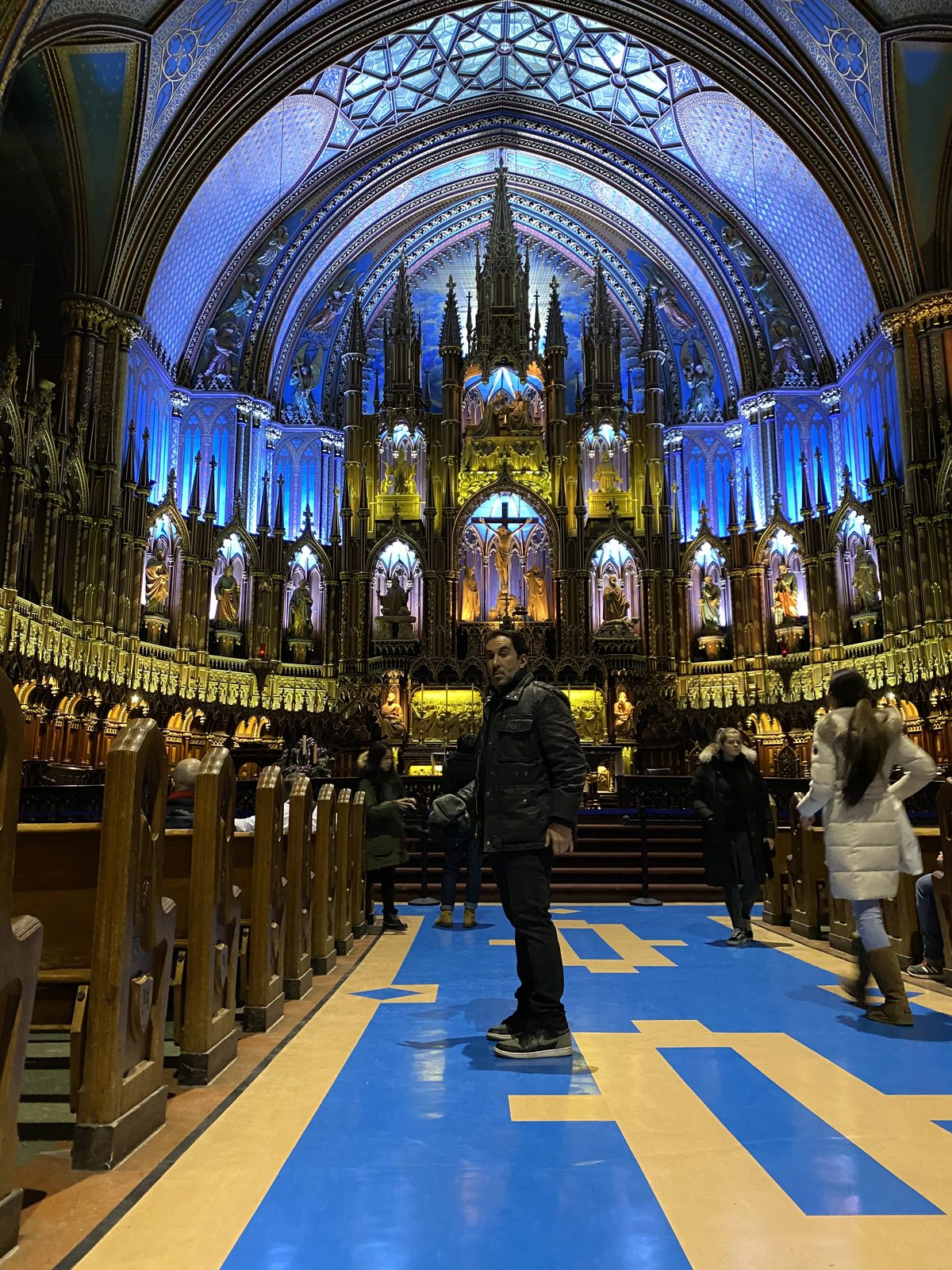 Joe Bernik at Notre-Dame Basilica, Montréal
