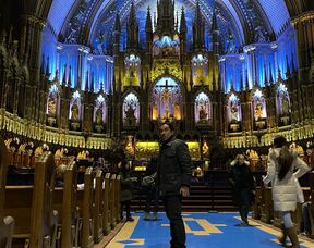 Joe Bernik at Notre-Dame Basilica, Montréal