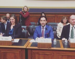 Joe Bernik at the witness table before the House Committee on Financial Services